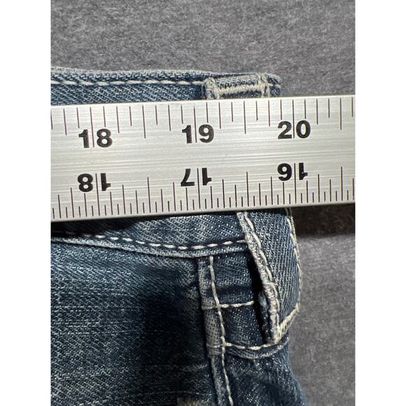 True Religion Vintage Mens Billy w/ Spiderweb Stitched Flap Pockets Size 38 - Picture 9 of 10